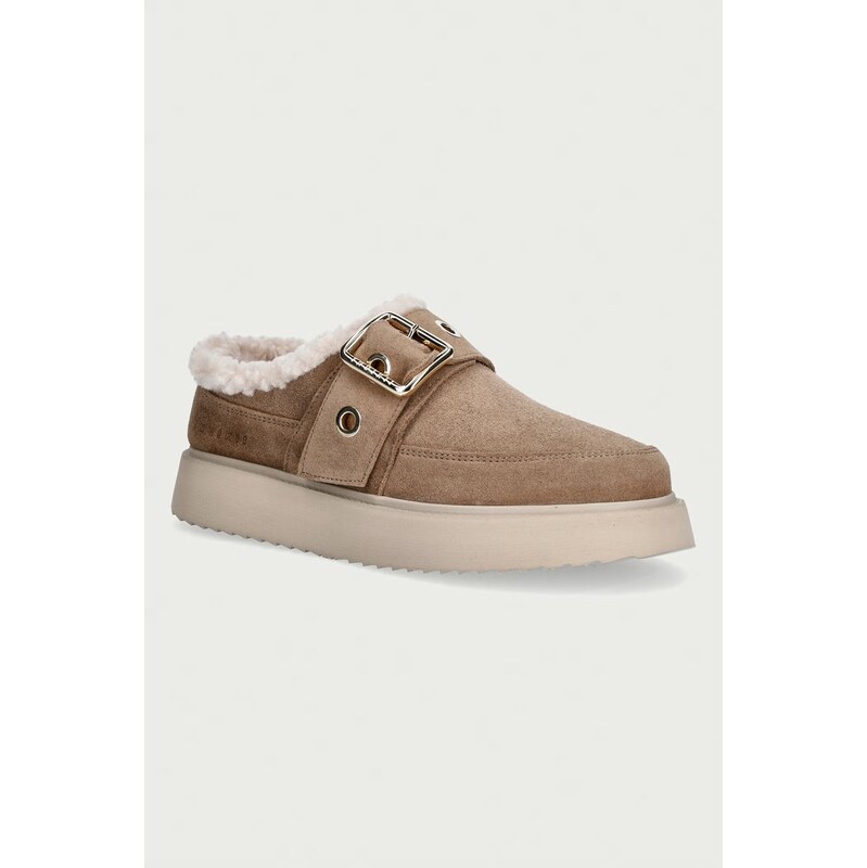 Inuikii pantofle dámské semišové Micro Buckle
