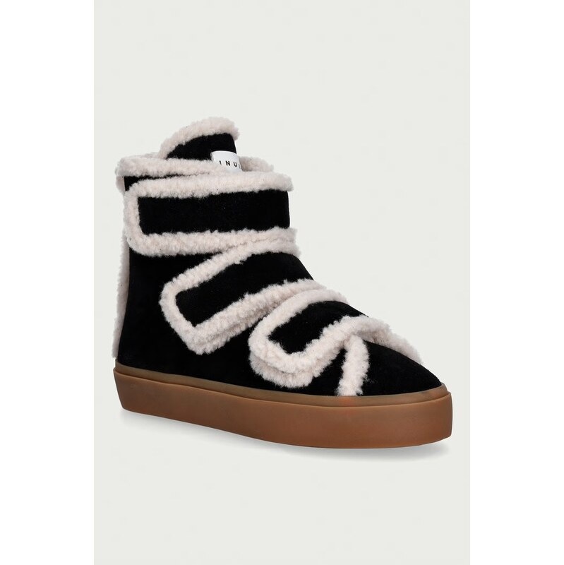 Inuikii Shearling Velcro High sneakers boty dámské semišové
