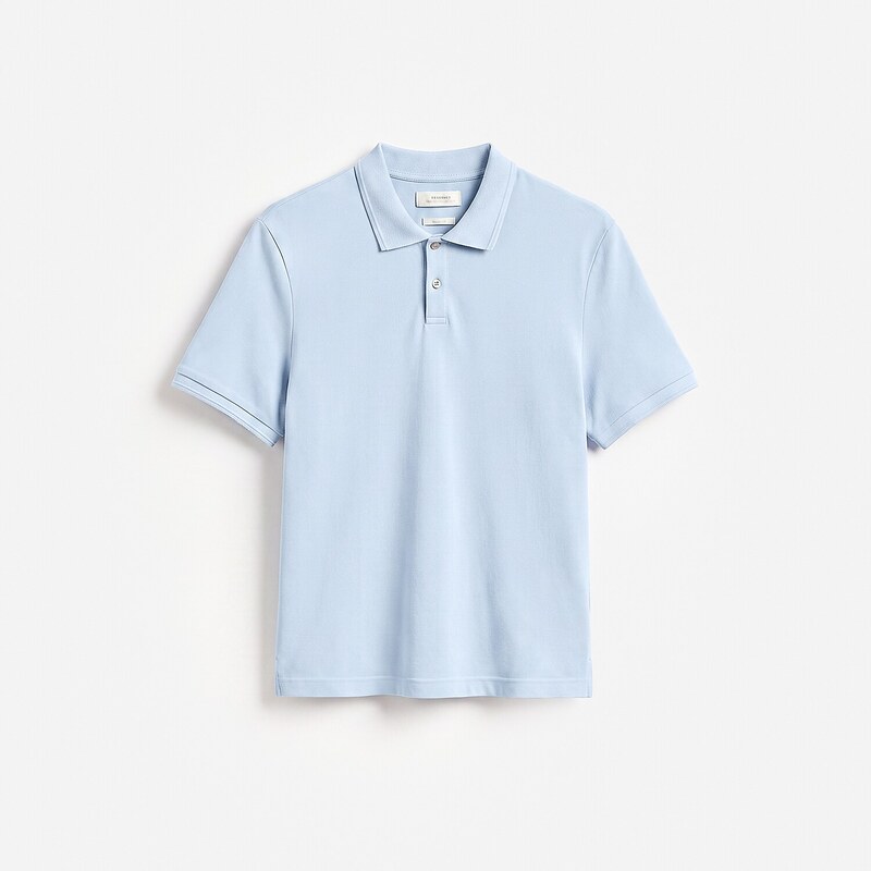 Reserved - MEN`S POLO - bleděmodrá