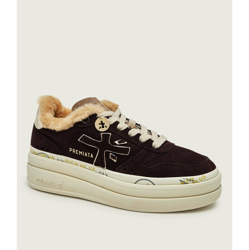 Premiata Tenisky Micol | semiš | s přídavkem vlny | shearling
