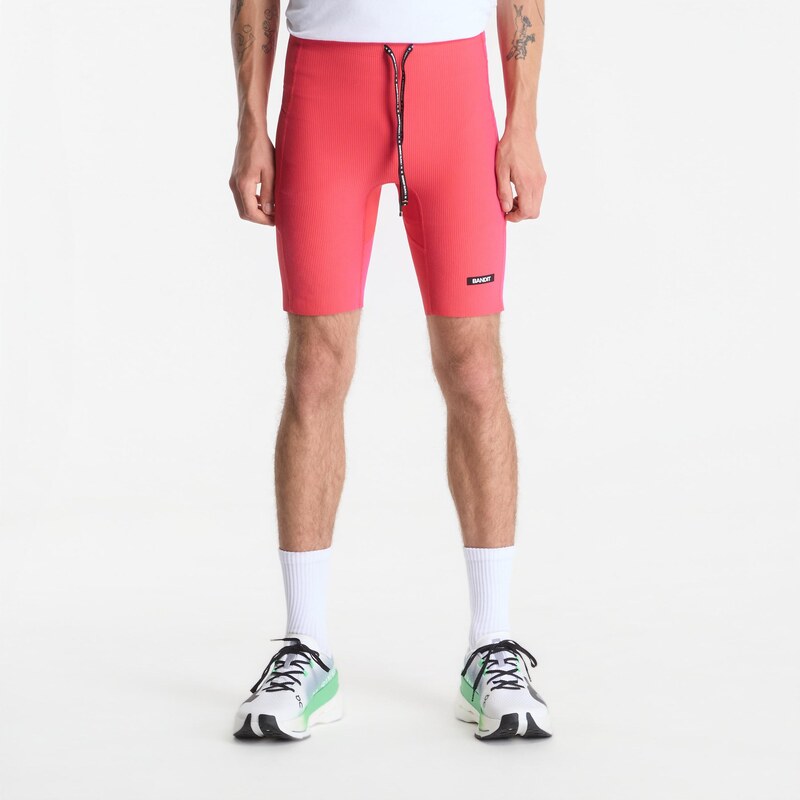 Legíny BANDIT Mens Striped Cadence Half Tights Poppy/ Azalea L