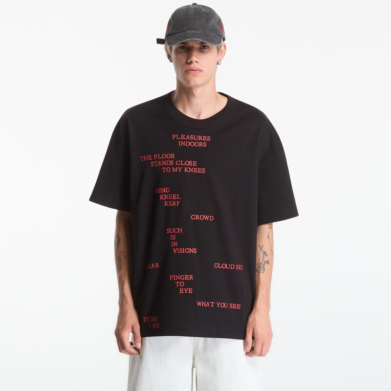 Tričko PLEASURES Indoors T-Shirt Black S