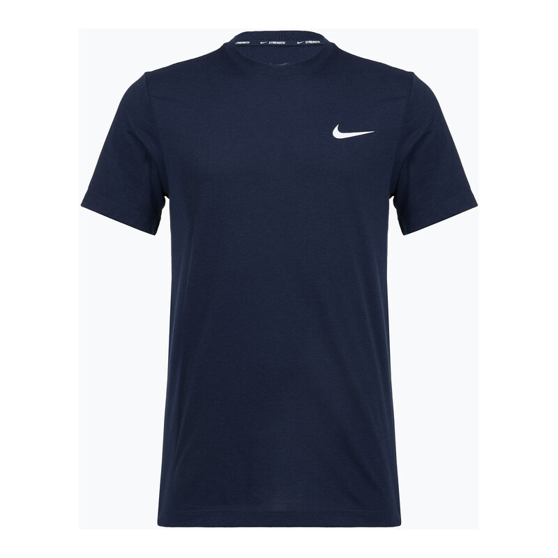 Pánské tréninkové tričko Nike Strength S&C Dri-Fit navy/white