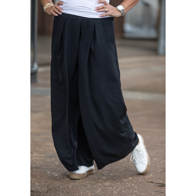 Italy fashion Vzdušné kalhoty SAND mini Barva: Černá, Velikost: