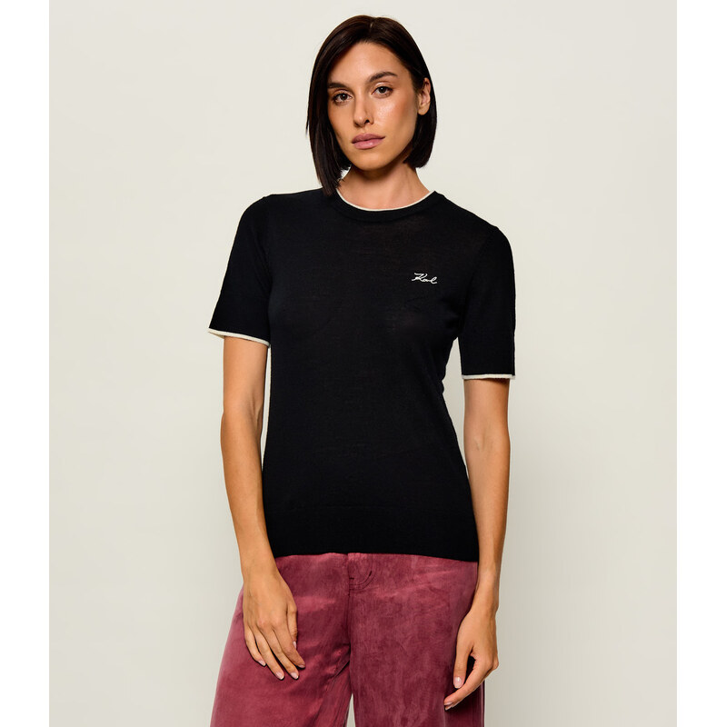 Karl Lagerfeld Vlněný svetr Essential | regular fit