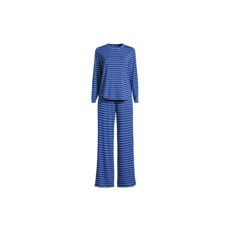 Cooling Pyjama Set, Women, size: 1X, plus, Blue, by Lands End