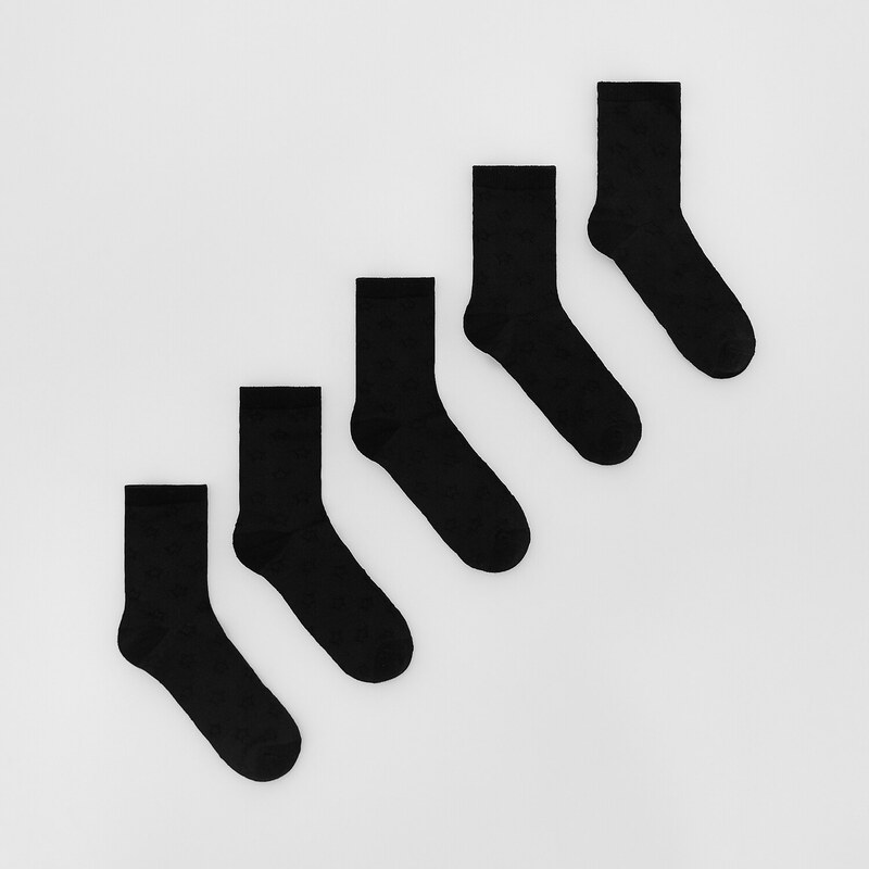 Reserved - GIRLS` SOCKS MULTI - tmavě šedá