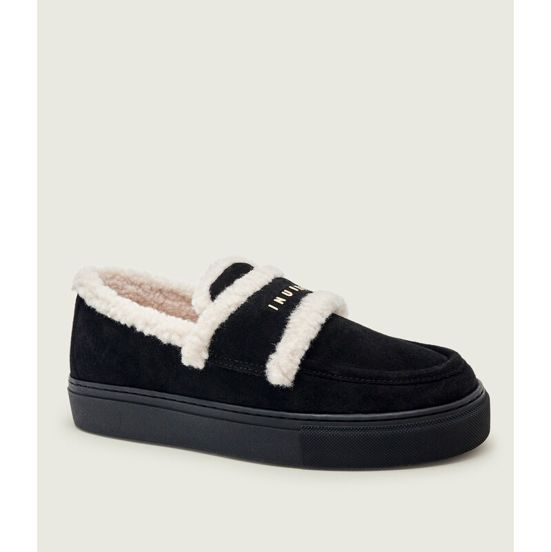 INUIKII Ohřívá mokasíny | shearling | semiš | s přídavkem vlny
