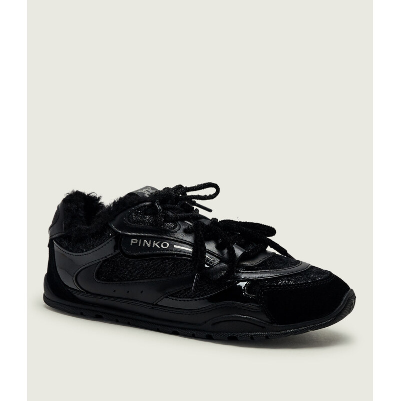 Pinko Kožené tenisky Yulia 01 | shearling