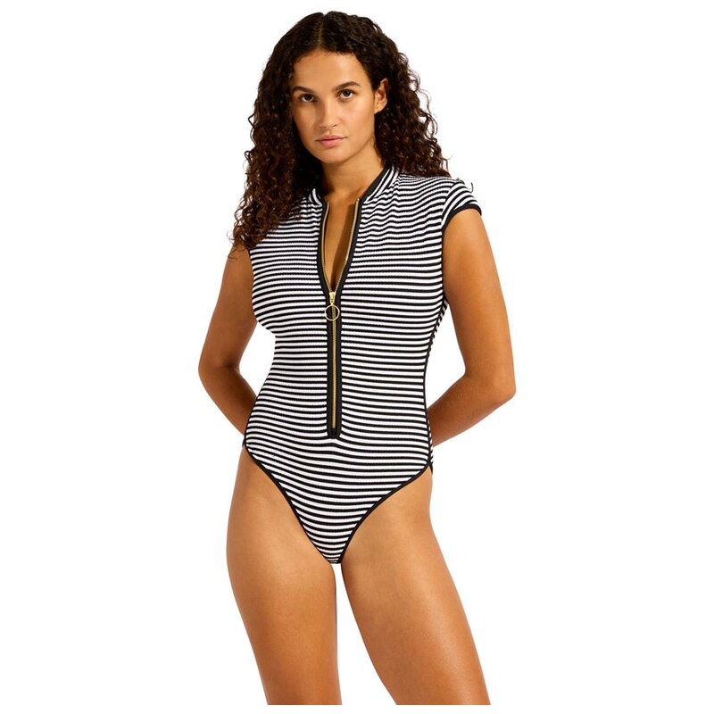 Plavky Seafolly Schwarz/ Weiß 1448082