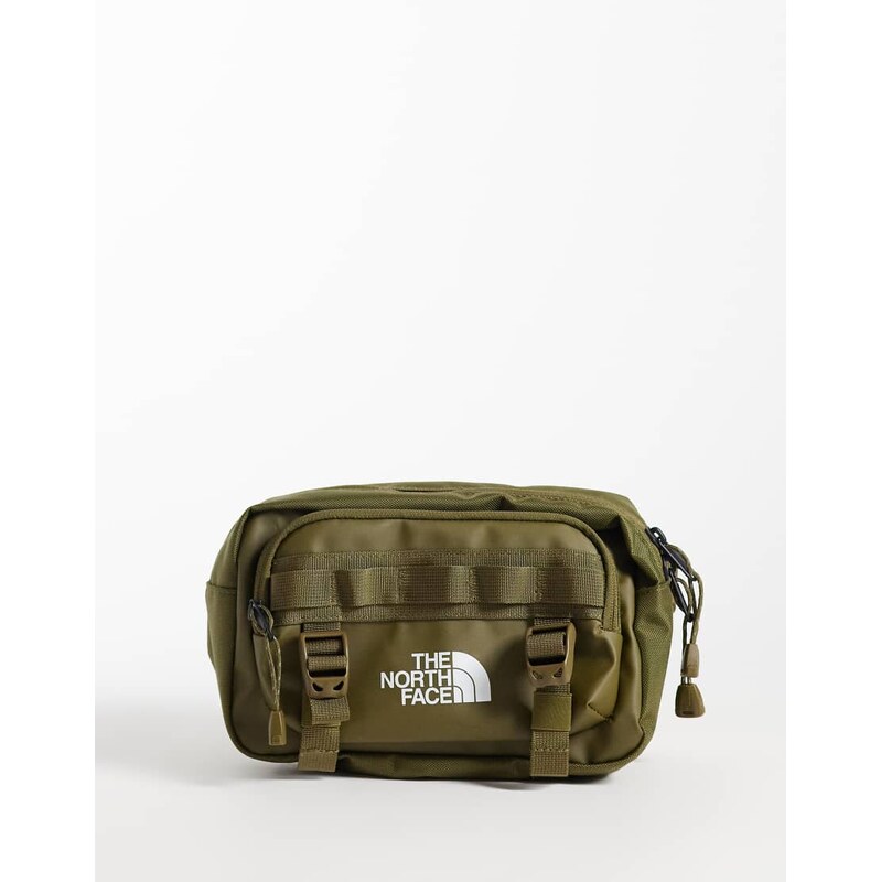 The North Face base camp lumbar bumbag in khaki-Green