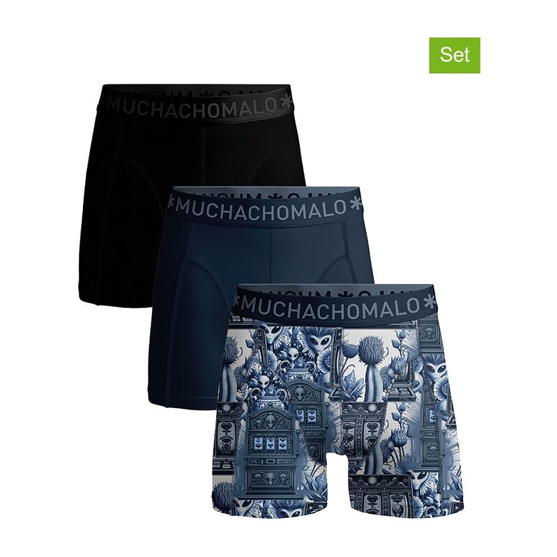 Boxerky Muchachomalo Blau/ Schwarz 3672467