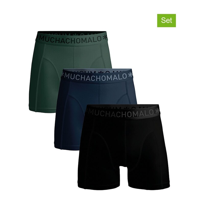 Boxerky Muchachomalo Schwarz/ Dunkelblau/ Grün 5818681