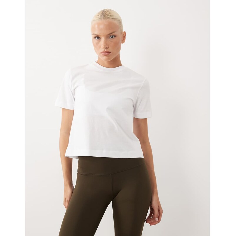 4505 Icon heavyweight cotton boxy fit t-shirt in white
