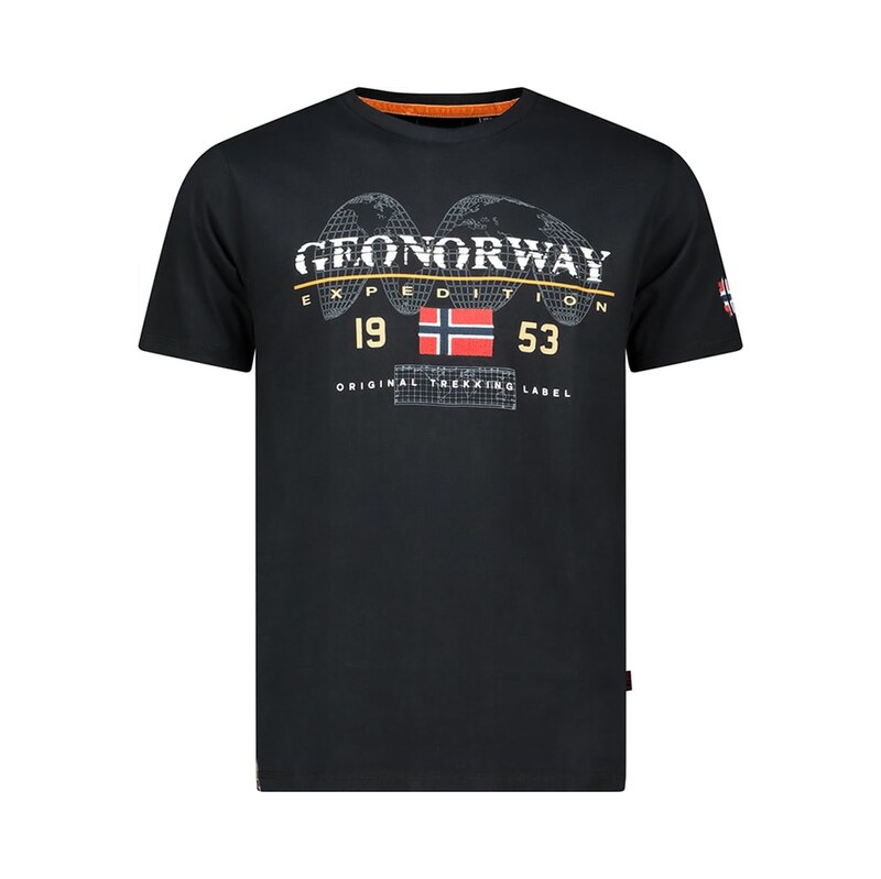 Tričko Geographical Norway Schwarz 387019