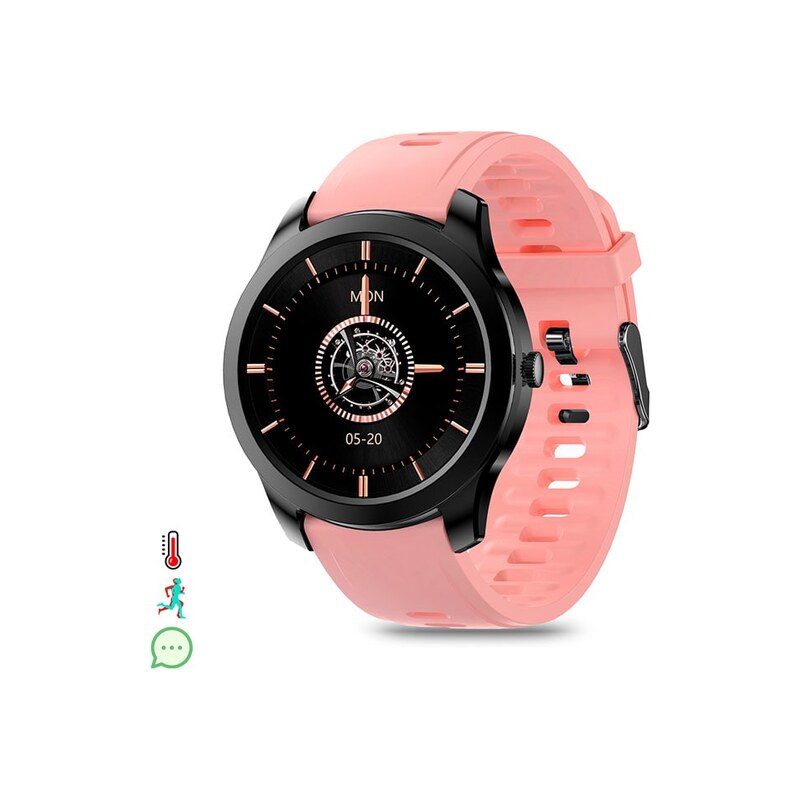 Hodinky DAM Schwarz/ Rosa 1042341