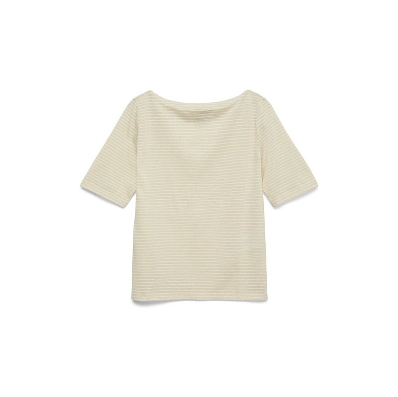 Tričko Vero Moda Beige/ Weiß 8853569