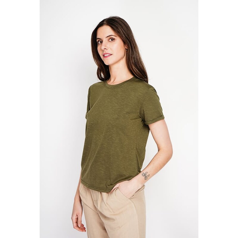 Tričko Le Jardin du Lin Khaki 9429454