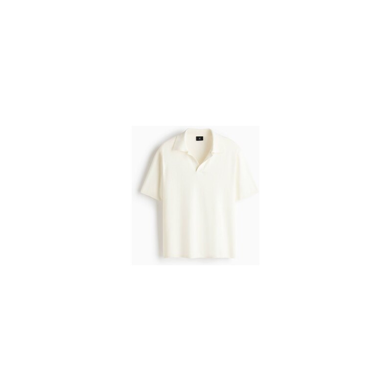 H&M - Tops límečkem Relaxed Fit - Krémová