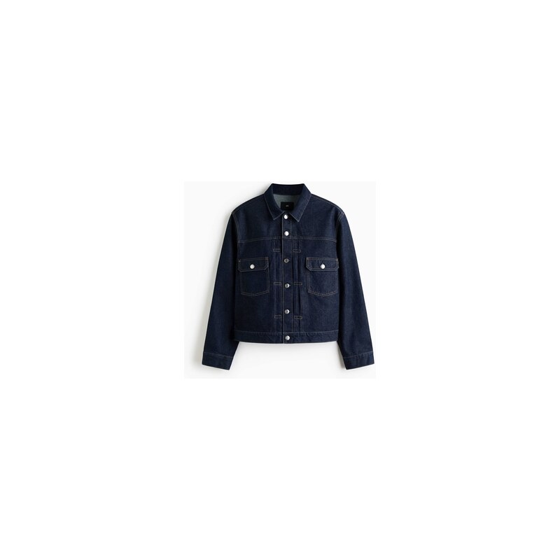 H&M - Džínová bunda trucker - Tmavý Denim Blue