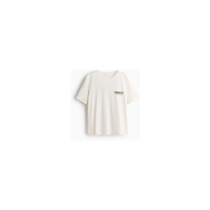 H&M - Tričkos potiskem - Krémová/Marrakech