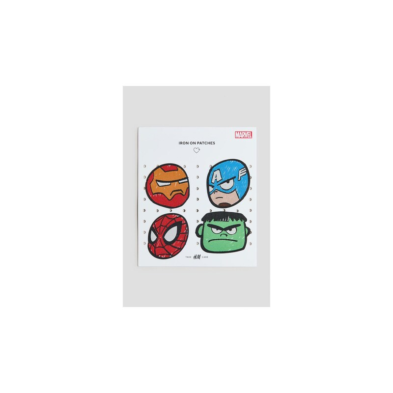 H&M - Záplata 4 kusy - Červená/Spidey
