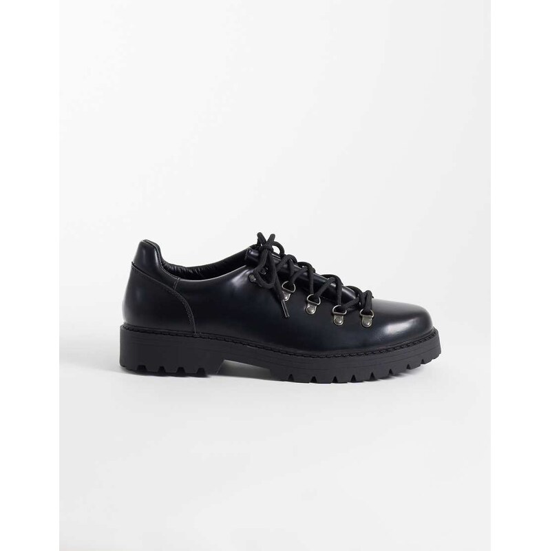 SEQWL Gaston faux suede low hiker boot in black