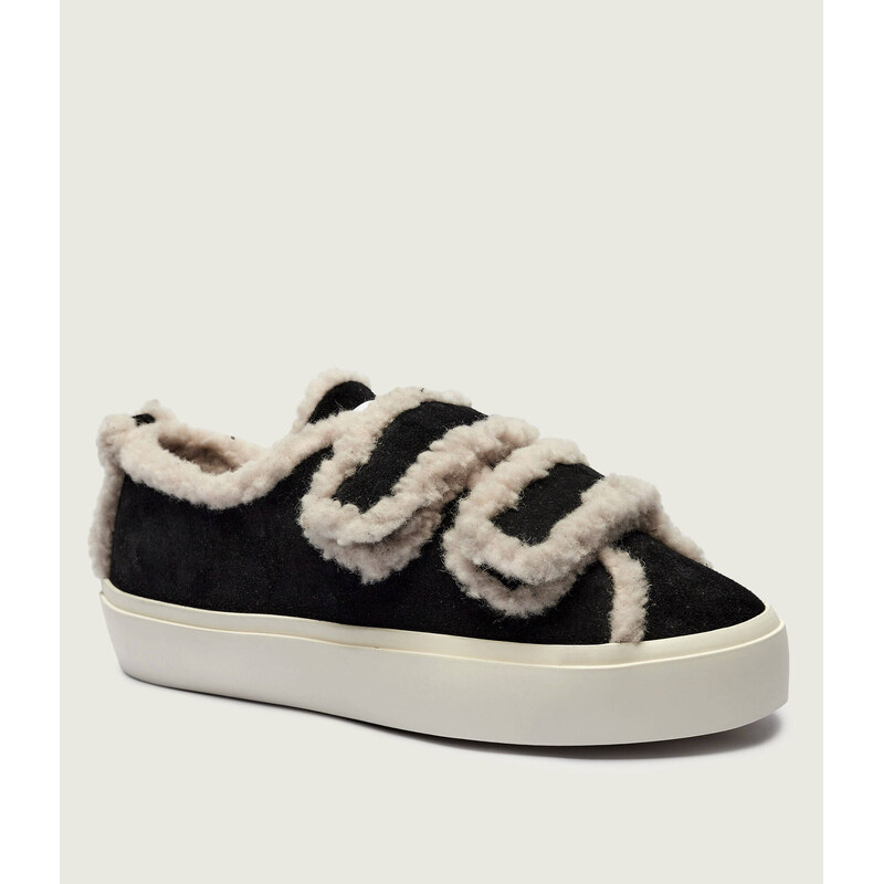 INUIKII Kůžoné tenisky Velcro Shearling