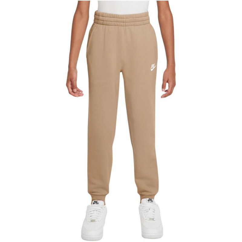 Dětské kalhoty Nike Sportswear Club Fleece, béžové, FD3008 286