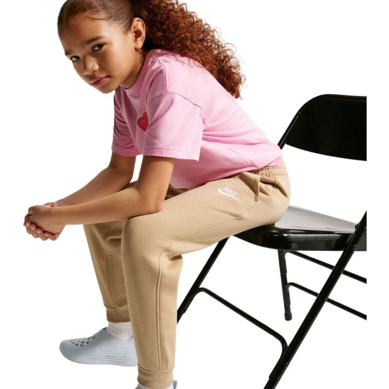 Dětské kalhoty Sportswear Club Fleece, béžové, model 22311132 -