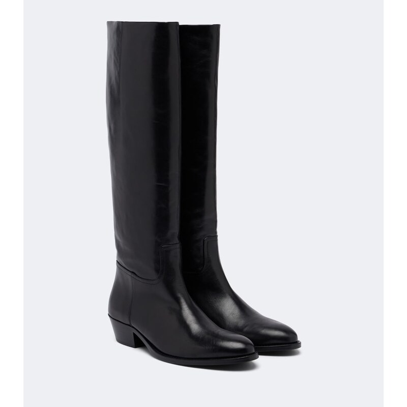 JUDE Den leather knee-high boots