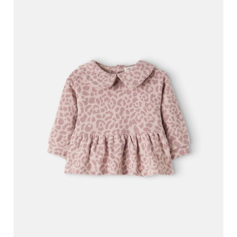 1 + in the Family Baby Ferrara leopard-print cotton-blend dress