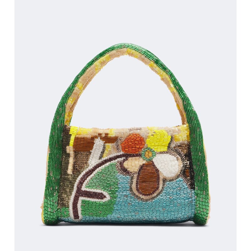 Alémais Limelight beaded top-handle bag