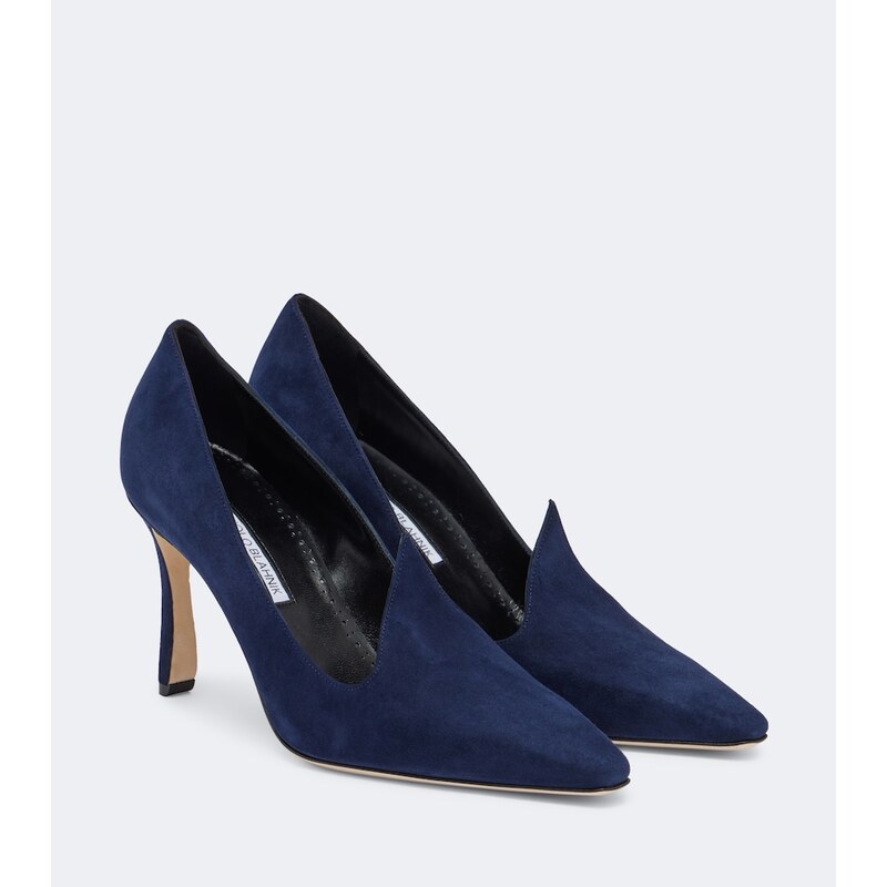 Manolo Blahnik Maldite suede pumps