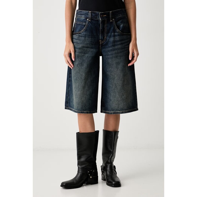 Levis šortky dámské džínové SUPER BAGGY JORT