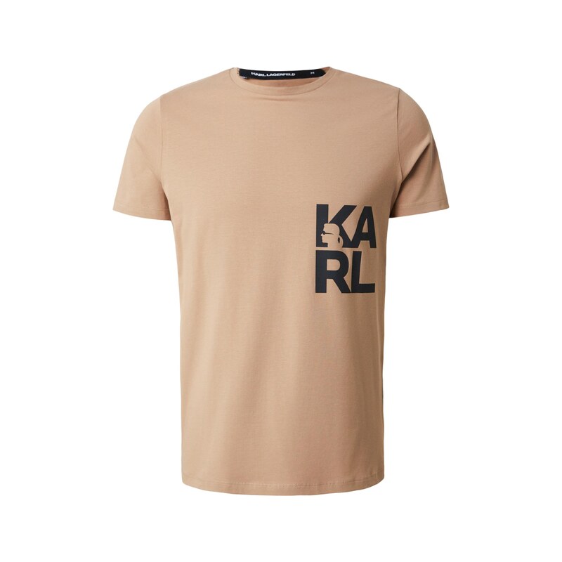 Karl Lagerfeld Tričko písková / černá