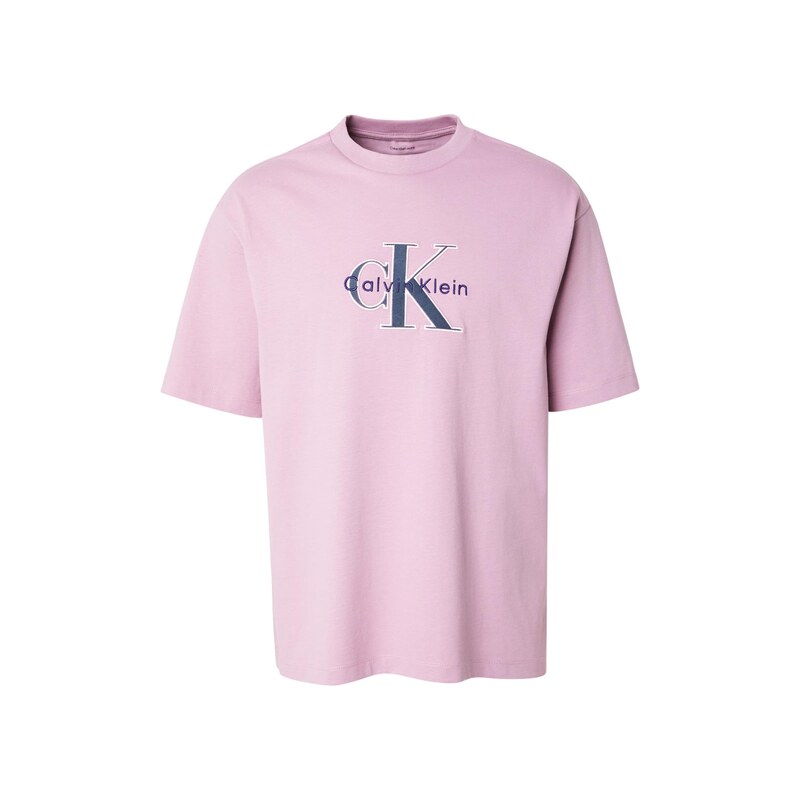 Calvin Klein Jeans Tričko tmavě modrá / jedle / světle růžová /