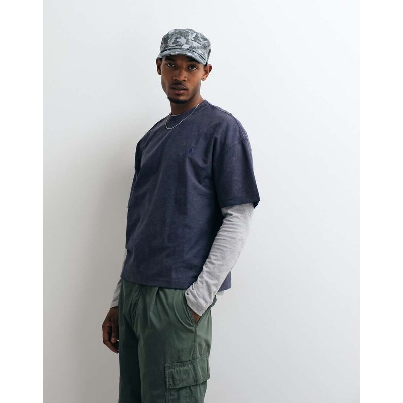 Carhartt WIP Lambert t-shirt in navy