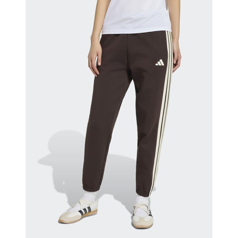 adidas performance Stadium three stripes regular pant in aurora