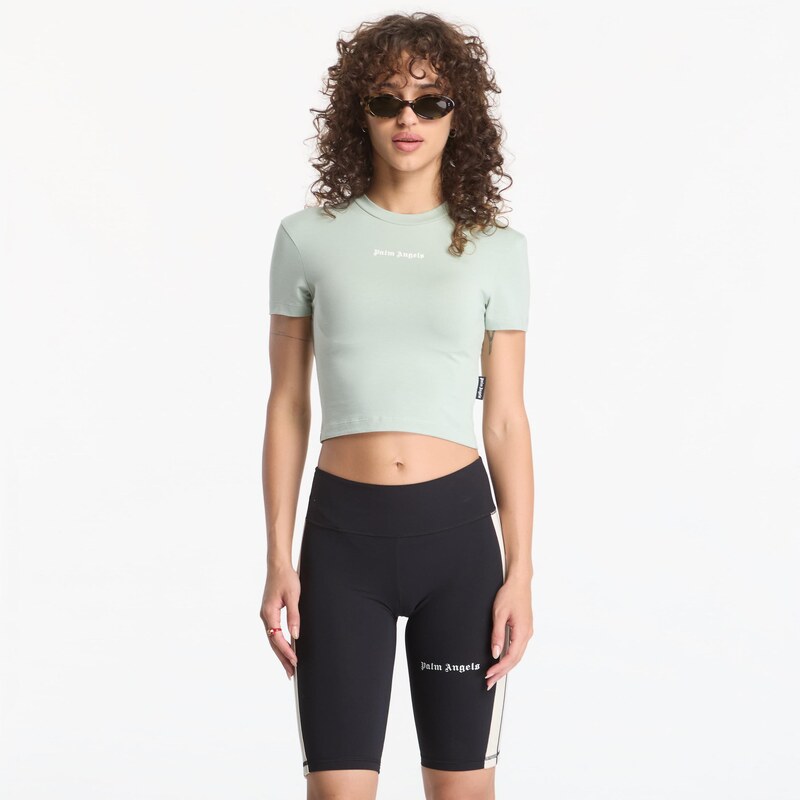 Tričko Palm Angels Classic Logo Baby Tee Sage/ Off White L