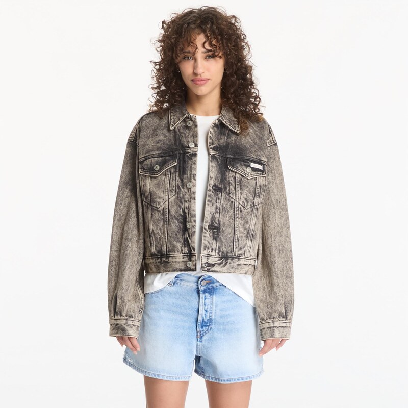Bunda Calvin Klein Jeans 90s Trucker Jacket B Black M