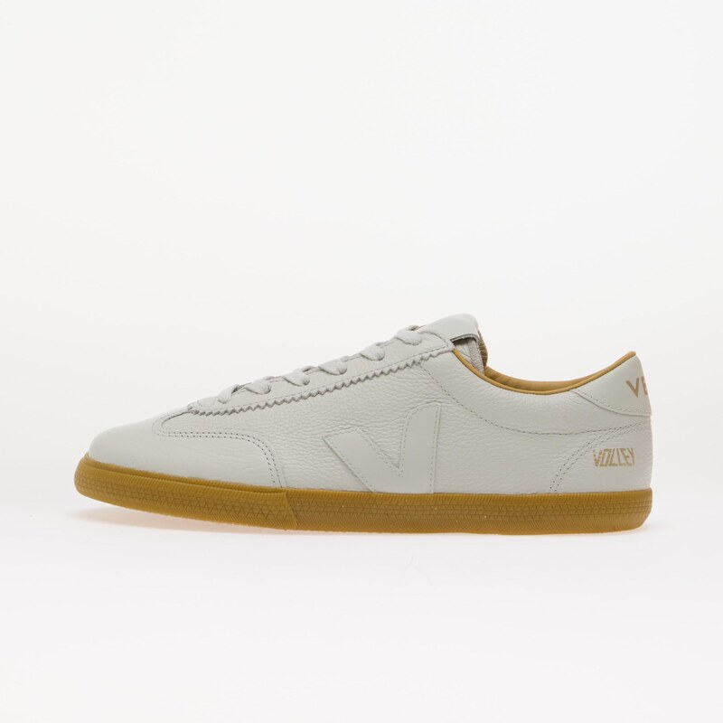 Veja Volley Sig Grained Oil Leather Pearl