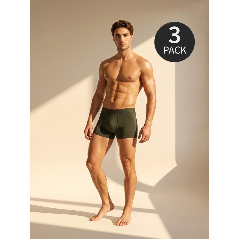Sinsay - Bavlněné boxerky 3 pack - vícebarevná