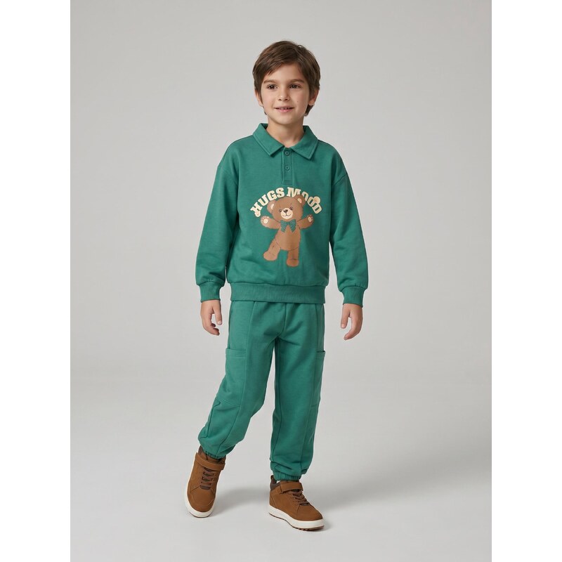 Sinsay - Oversize jogger tepláky - zelená
