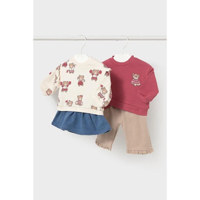 Mayoral Newborn každodenní set kojenecký bavlněný s elastanem
