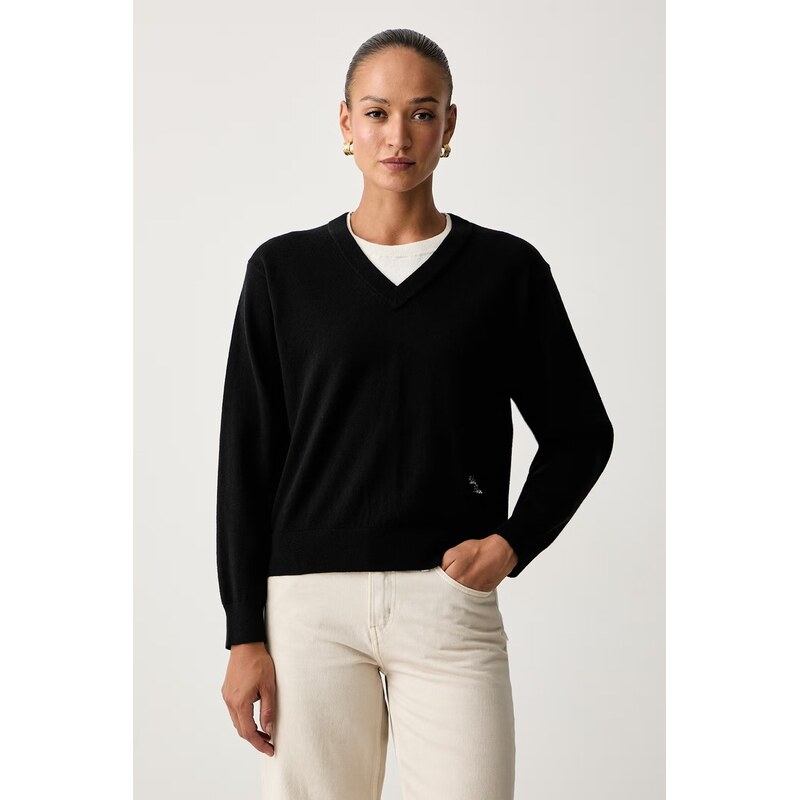 Calvin Klein Jeans svetr dámský s vlnou
