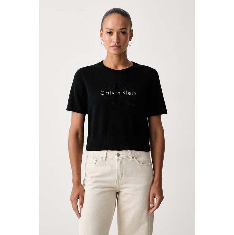 Calvin Klein Jeans svetrové tričko dámské bavlněné