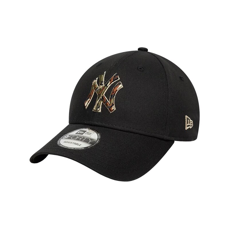 Kšiltovka 9Forty černá New Era MLB Outline Camo New York Yankees