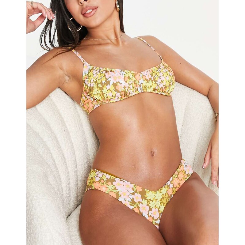 Billabong Bring On The Bliss underwire bikini top in retro