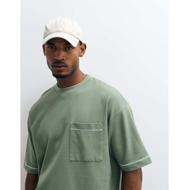 ASOS DESIGN heavyweight boxy oversized t-shirt with contrast